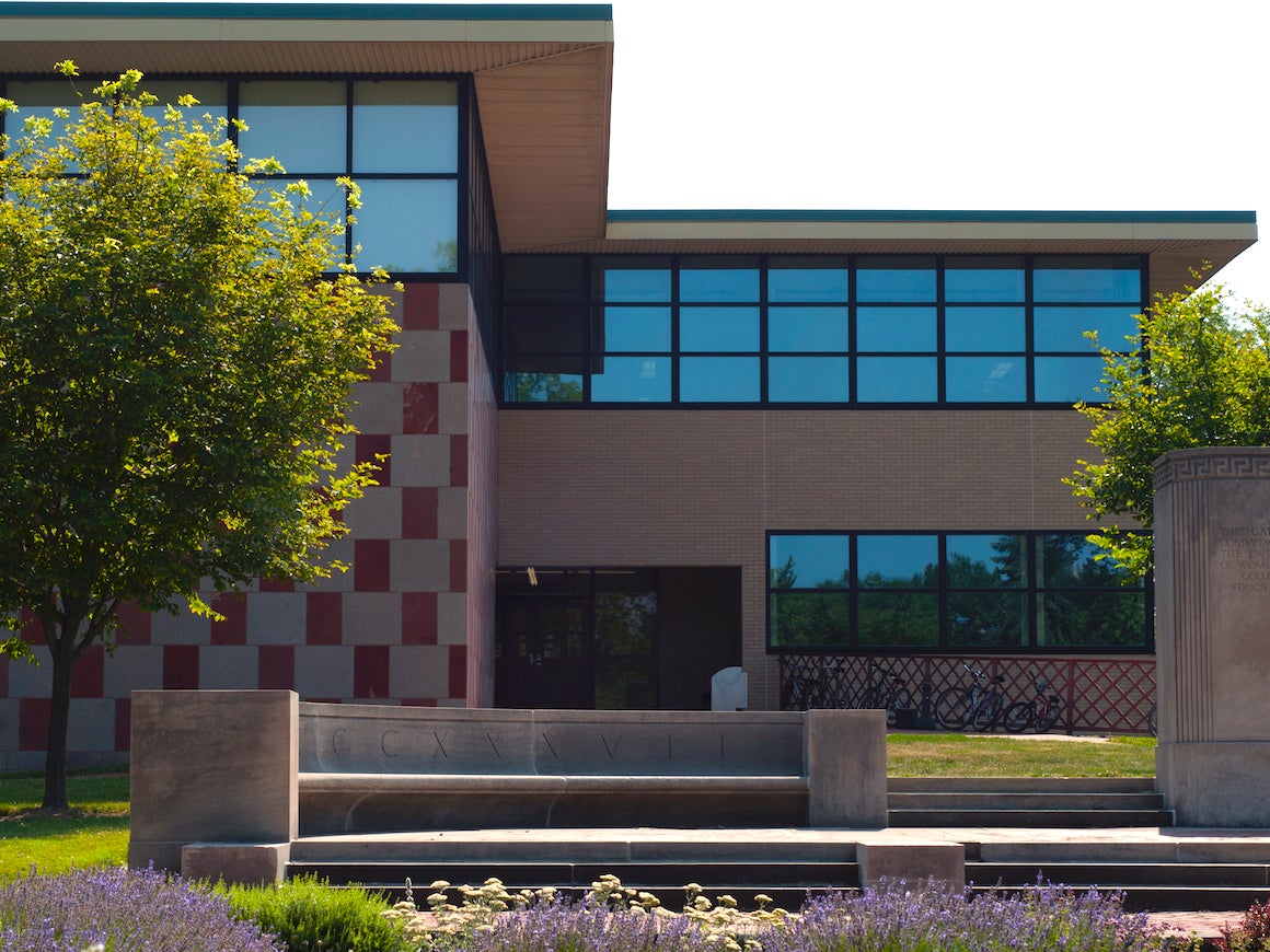 exterior view of art building