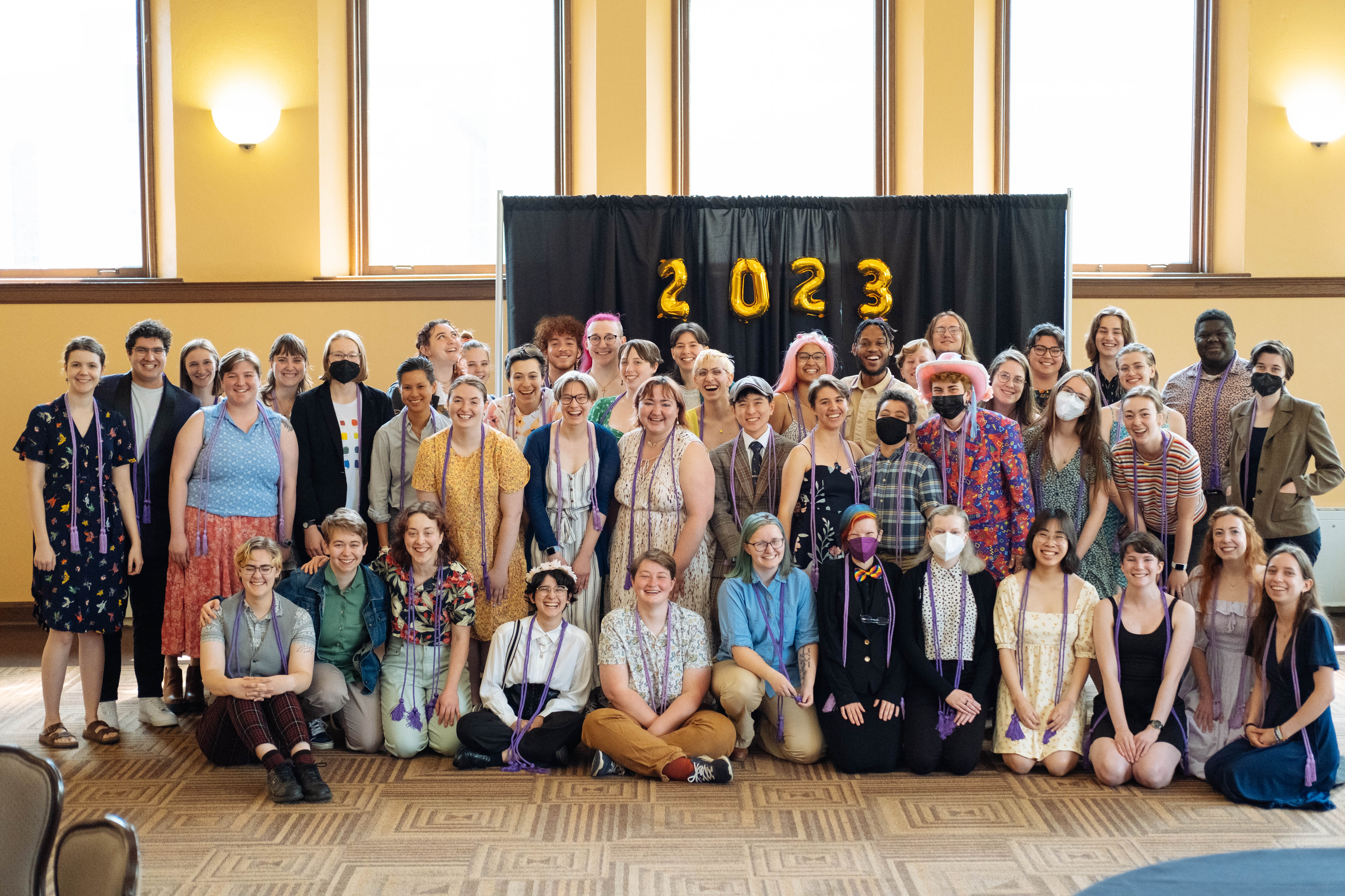 Group photo of the students who participated in Lavender Graduation Class of 2023.