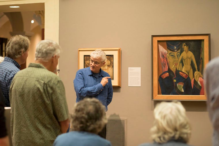 Leonard Smith presenting at museum