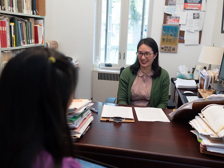 Chloe Lai and Professor Bonnie Cheng.