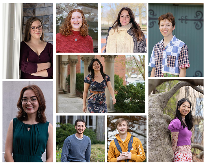 Composite of Fulbright winners. 