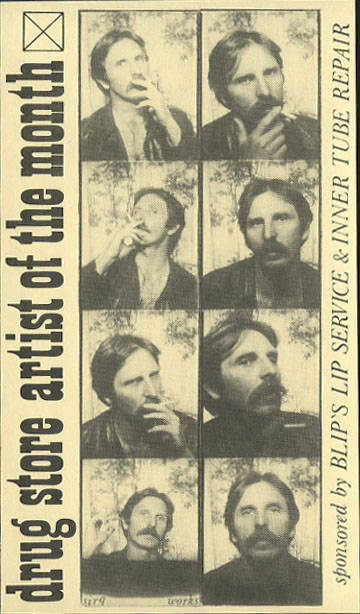 Eight blocks with a picture of a man smoking