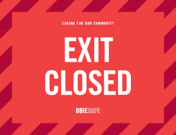 Exit closed.