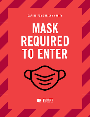 Mask required to enter.