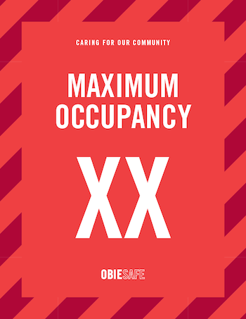 Maximum occupancy XX (custom number).