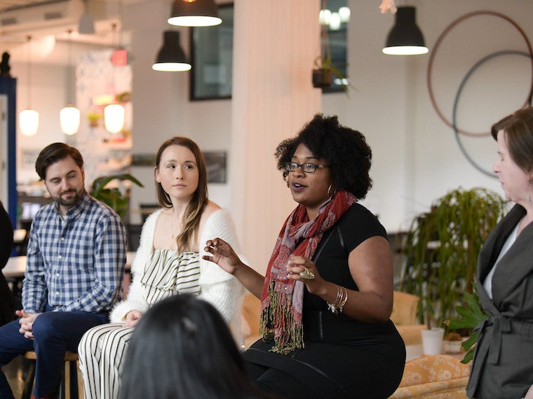 Oberlin students at Connect Cleveland.