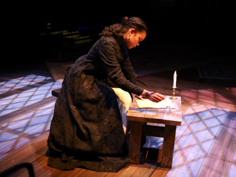 Anire Kim Amoda as Aphra Behn in Or, by Liz Duffy Adams, Directed by Chris Flaharty, Dec 8-11, 2022