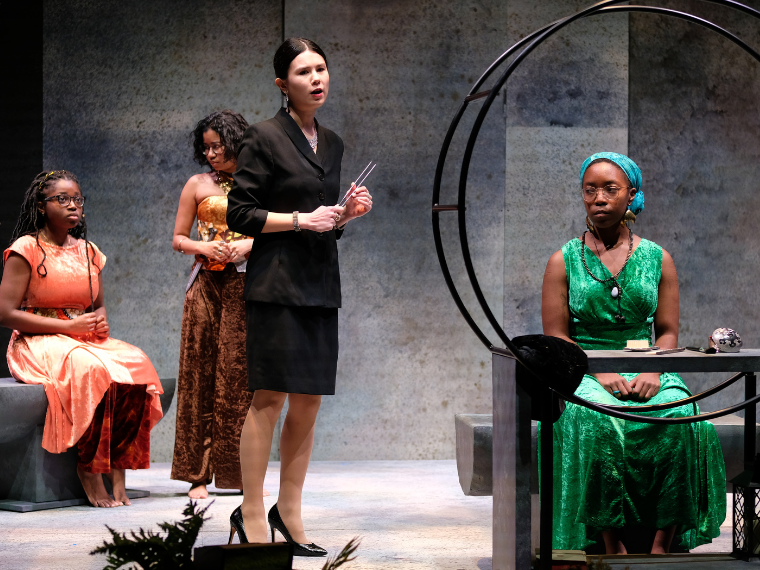 Production photo of Ophelia: A Prism by Mieko Gavia '11, Directed by H. Harvey '11, Feb 2-5, 2023