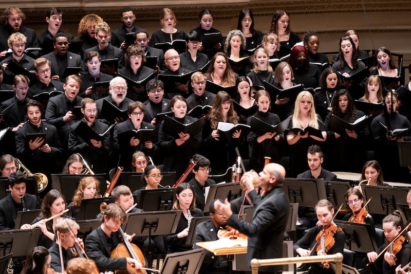 Oberlin conservatory choral ensembles.