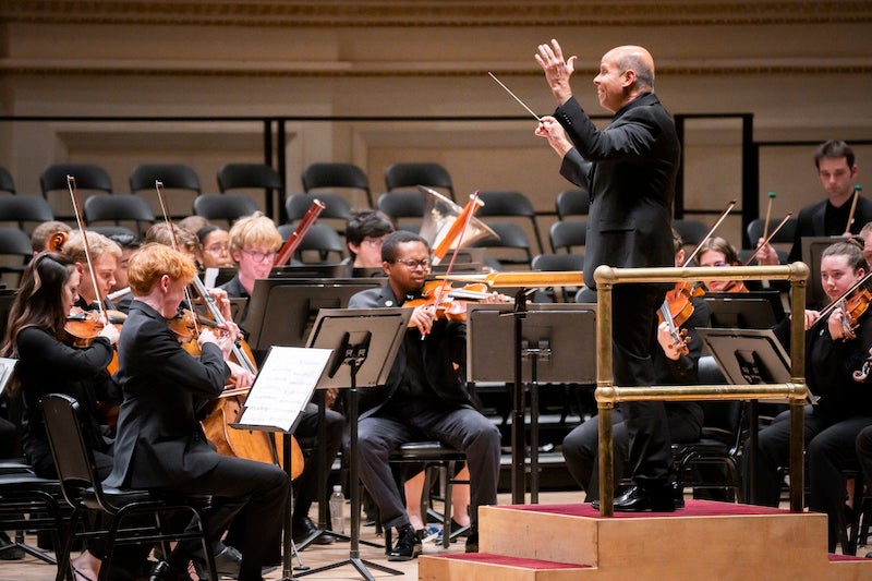 Raphael Jiménez and Oberlin Orchestra.
