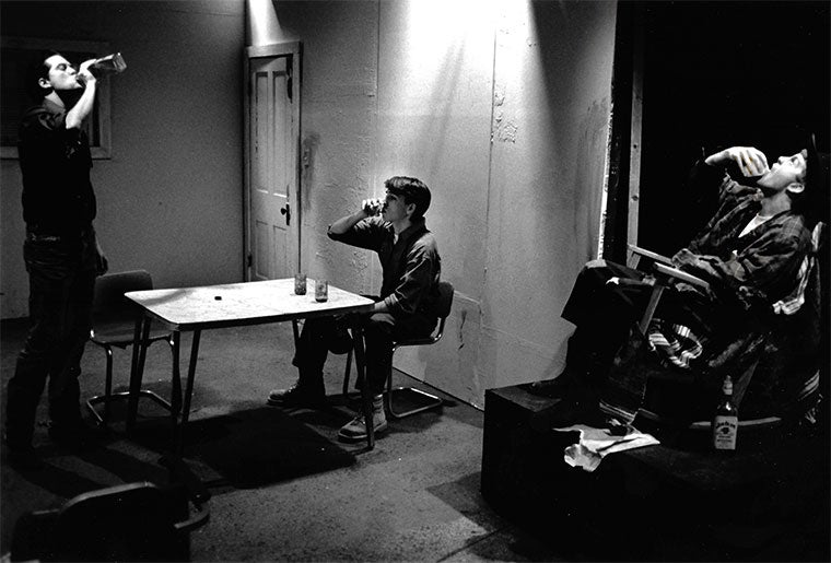 Ben Murray '95 as Eddie, Peter Sciscioli '96 as Martin, Josh Grubb '94 as The Old Man in Fool For Love, Feb 18-20, 1994