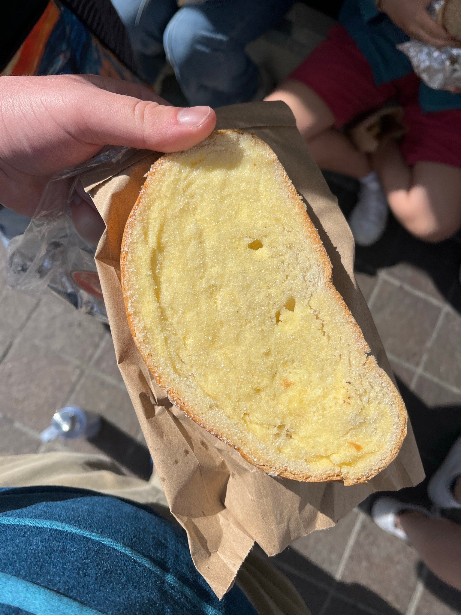 Delicious looking sugared bread.