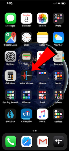 screenshot of iphone.