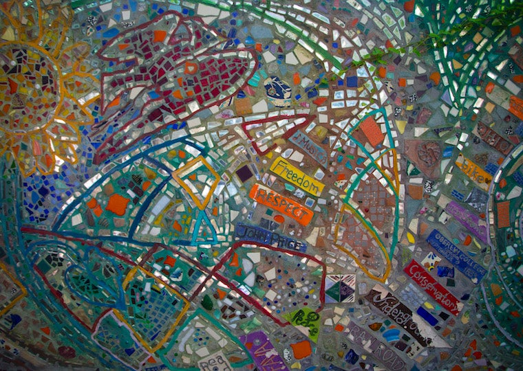 A colorful mosaic
