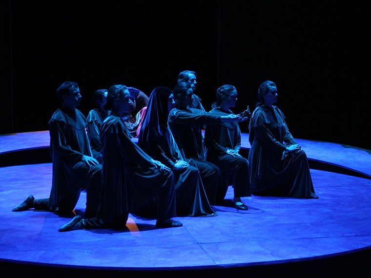 Photo of the company, Pericles, adapted and directed by Paul Moser, Dec 4-7, 2014