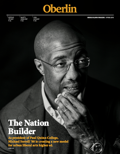 A magazine with a man with his head in his hand on the cover.