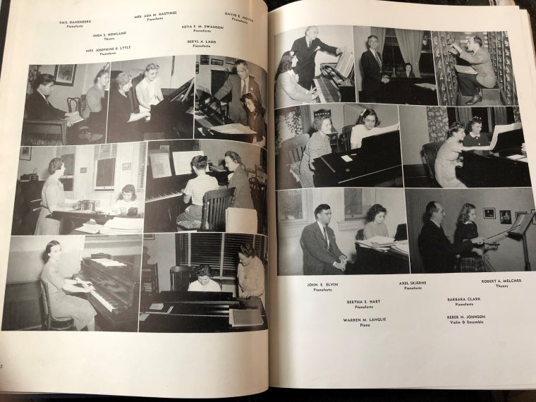 1945 Oberlin Conservatory professors.