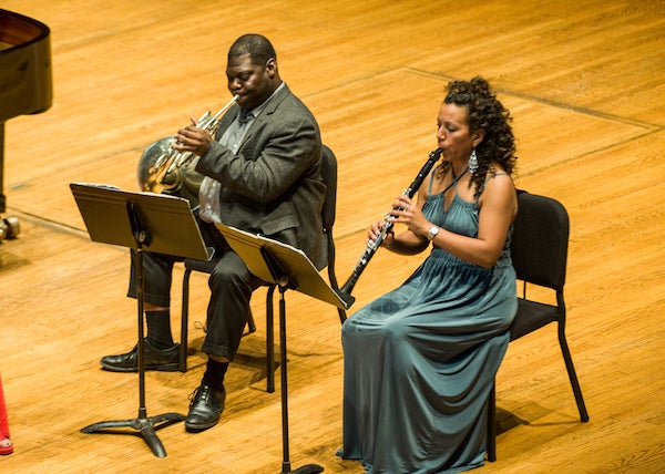 Jeff Scott performing with Imani Winds at Oberlin