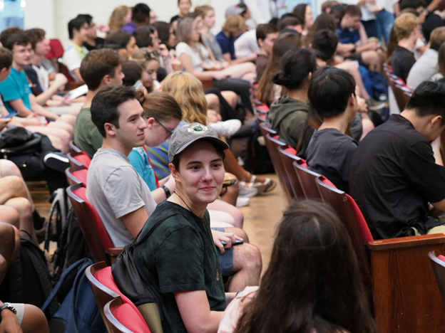 Students at a Orientation Event