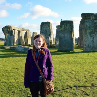 Brianna at Stonehenge