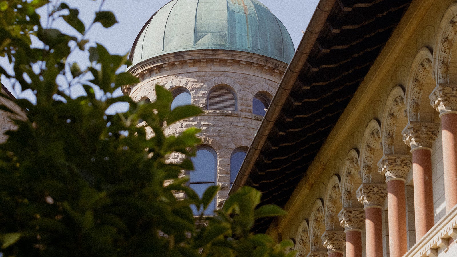 Exterior of the Peters Hall Obervatory