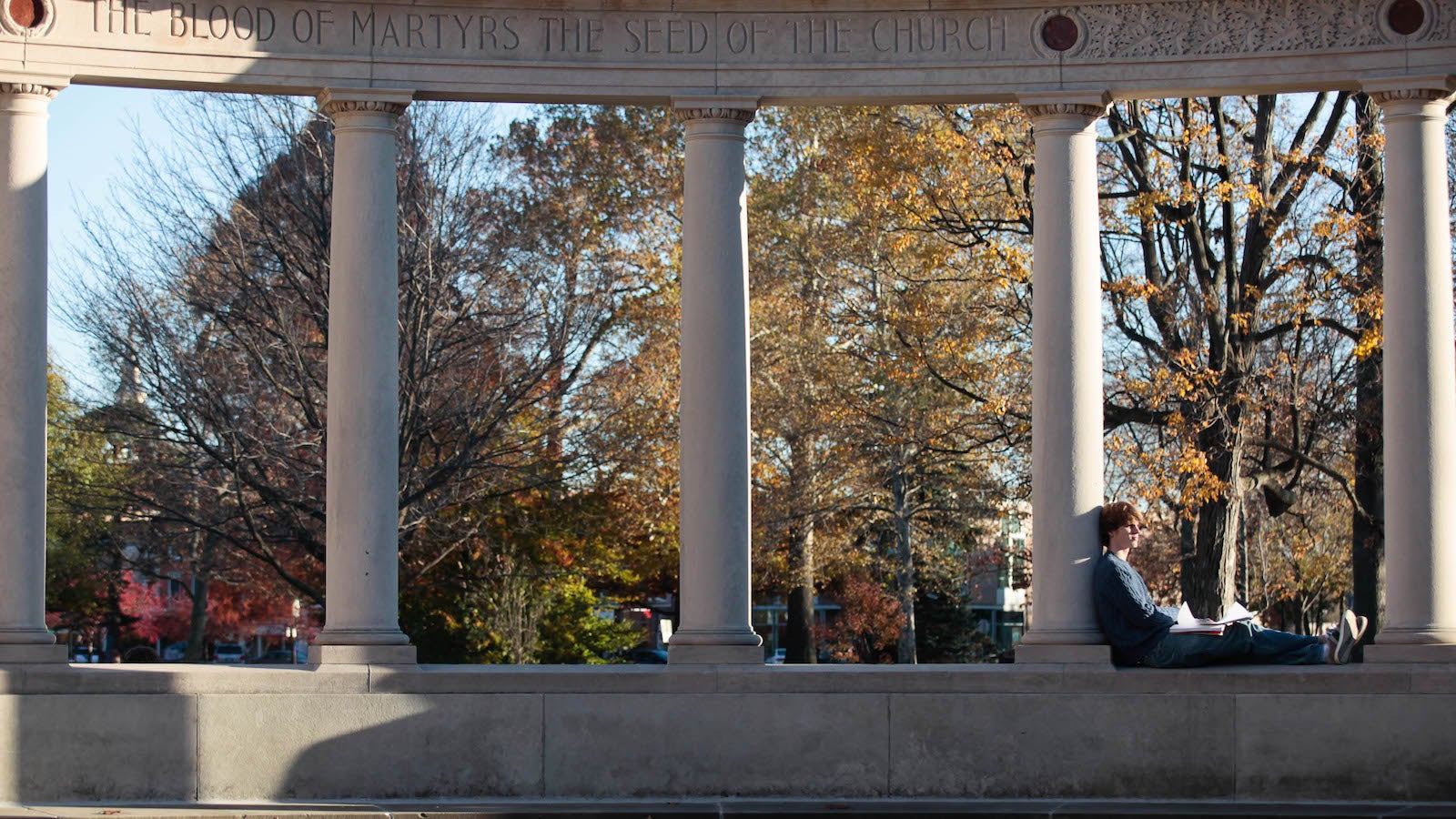 The Memorial Arch on Tappan Square.