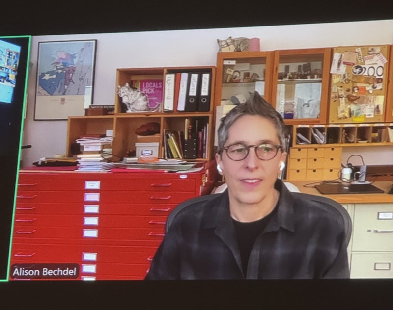 Alison Bechdel on Zoom