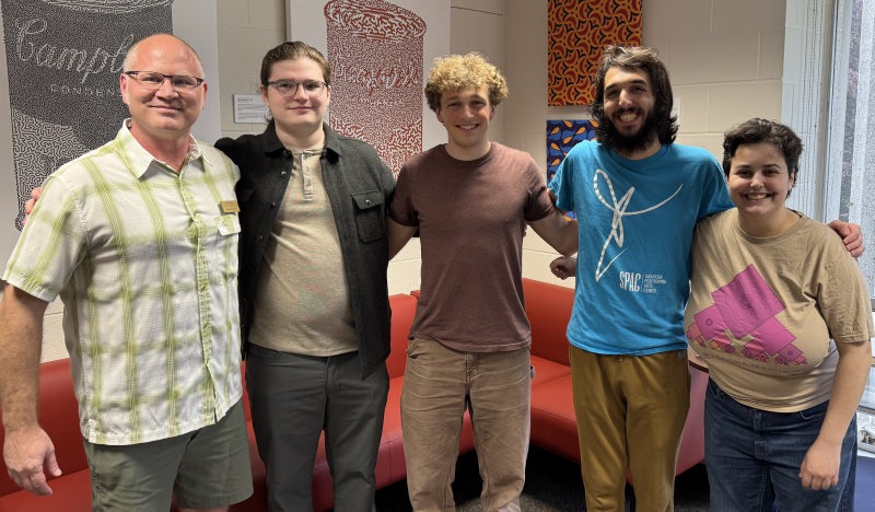 Group photo in Math Library