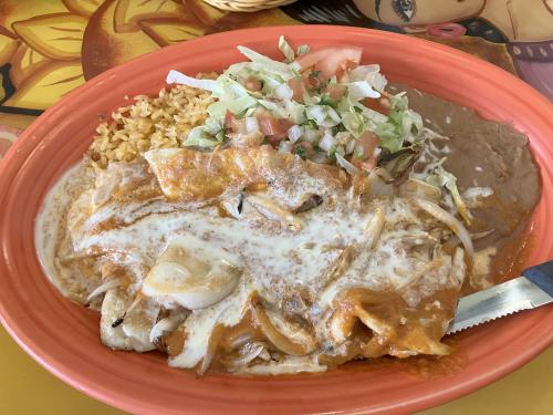 The Yolanda dinner meal at Lupitas.