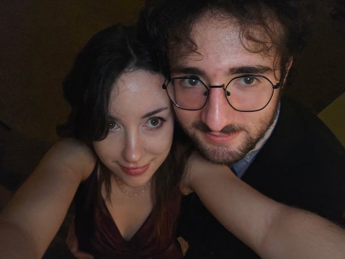 Ethan taking a selfie with Sophia