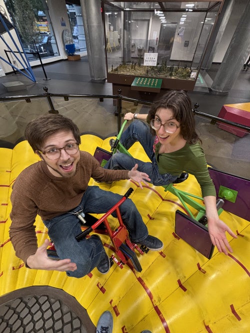 Max Grossman and Susanne Goldstein in MoMath