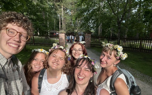 Dezzie, Anna, Loren, Me, Coligny, and Katrina on Midsummer!