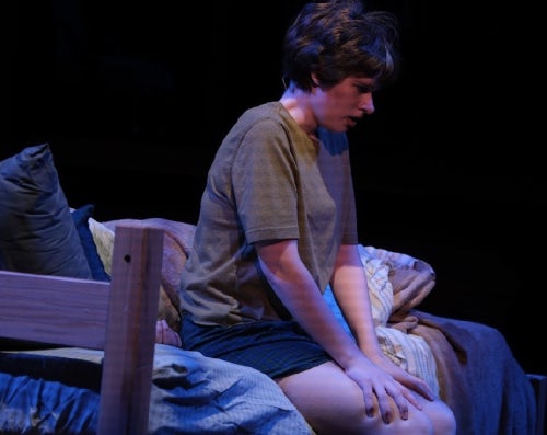 Medium Alison (Chase Perabo) singing Changing my Major while sitting anxiously on a dorm bed