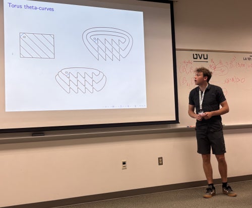 Jamie presenting