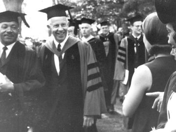 Dr. Martin Luther King Jr. at Oberlin's 1965 commencement