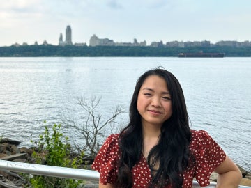 Student by taiwan coast on fullbright