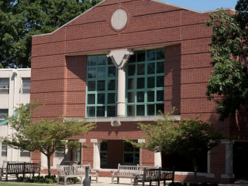 Langston Hall in summertime.