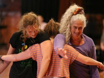 Ann Cooper Albright dancing with students