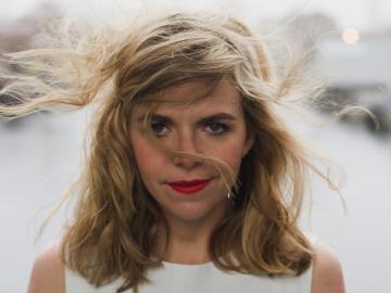 Aoife O’Donovan, whose hair is blowing in the wind