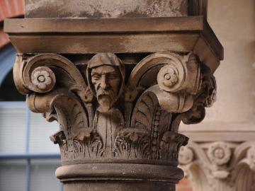 Detail photo of Bosworth Hall gargoyle