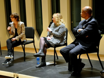 Claire Chase, Ruby Lerner, and Wayne Brown.
