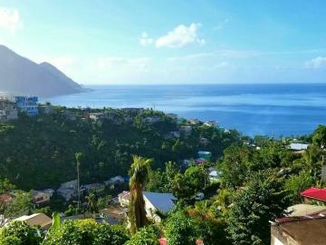 Picture of ocean view on island of Dominica.