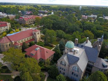 Aerial Image of Oberlin College Campus