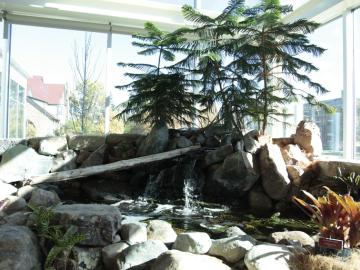 Fountain pond at the Adam Joseph Lewis Center