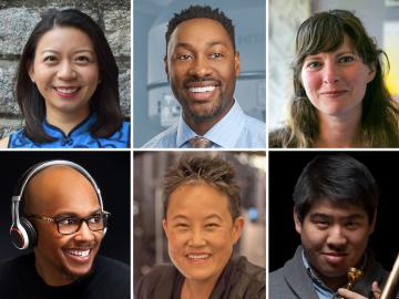 Collage of double degree alumni from Oberlin.