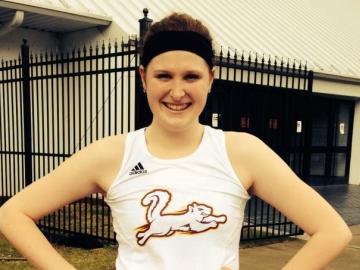 Katie Skayhan wearing a 'fighting squirrel' tank top