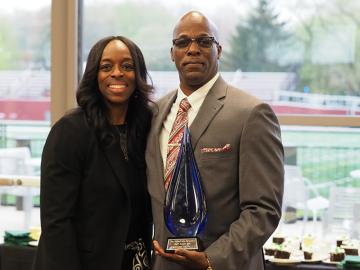 Leondist DuVall and President Ambar