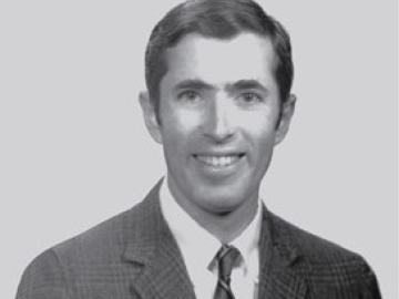 Black and White headshot of Dick Levin