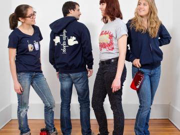 group photo of members of the ObieWear team