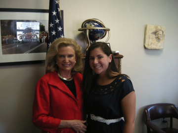 United States Representative Carolyn Maloney with Ilyssa Meyer ’13